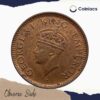 Mule 1/12 Anna George VI King Emperor 1939 Mature Head Bronze Coin, British India Uniform Coinage, UNC - Image 2