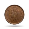 Mule 1/12 Anna George VI King Emperor 1939 Mature Head Bronze Coin, British India Uniform Coinage, UNC