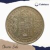 One Rupee Mir Usman Ali Khan RY-32 1361 AH (1941-1946 CE) Silver old coin (Note :Usman Ali Type 3), Princely State of Hyderabad, XF - Image 2