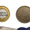 One Rupee Mir Usman Ali Khan RY-32 1361 AH (1941-1946 CE) Silver old coin (Note :Usman Ali Type 3), Princely State of Hyderabad, XF - Image 4
