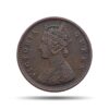 1/12 Anna Victoria Queen Crowned 1862 Copper Historic Coin, British India Uniform Coinage, Collectible