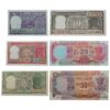 NOTAPHILY Vintage Set of 1,2,5,10,20,50 Rupees (6 Pieces SET) in UNC Condition BB - Image 2