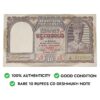 NOTAPHILY Rare 10 Rupees George VI Gov. C. D. Deshmukh (Burma Over Print) J-45 Prefix, British India Bank Note, (Burma Currency Board) XF+ - Image 4