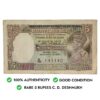 NOTAPHILY Rare 5 Rupees C. D. Deshmukh N76 - Prefix, British India Burma Overprint Numismatics Note, (BI-D14) Collectible. - Image 4
