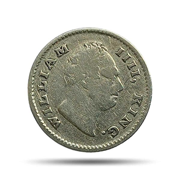 Rare 1/4 Rupee William IIII King 1835 CE Calcutta Mint (Obv A, Rev III) 18 Berries (10L +8R ) Silver coin, British India Uniform Coinage, Collectible.