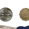 One Anna (Bull) 1954 Bombay Mint Copper-Nickel coin, Republic India Anna Series, UNC. - Image 4