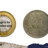 Rare One Rupee George V 1921 CE (Key Date) Bombay Mint Silver coin, British India Uniform Coinage, UNC (Toned). - Image 4