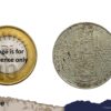 One Rupee Mir Usman Ali Khan RY-34 1362 AH (1941-1946 CE) Silver old coin (Note :Usman Ali Type 3), Princely State of Hyderabad, Collectible. - Image 4