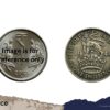 One Shilling George VI (English crest) 1944 Royal Mint Silver Coin, United Kingdom, Collectible. - Image 4