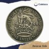 One Shilling George VI (English crest) 1944 Royal Mint Silver Coin, United Kingdom, Collectible. - Image 3