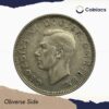 One Shilling George VI (Scottish crest) 1945 Royal Mint Silver Coin, United Kingdom, Collectible. - Image 2