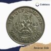 One Shilling George VI (Scottish crest) 1945 Royal Mint Silver Coin, United Kingdom, Collectible. - Image 3
