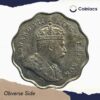 Scarce 1 Anna Edward VII King & Emperor 1908 Bombay Mint Copper-Nickel Coin, British India Uniform Coinage, Collectible. - Image 2