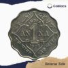 Scarce 1 Anna Edward VII King & Emperor 1908 Bombay Mint Copper-Nickel Coin, British India Uniform Coinage, Collectible. - Image 3