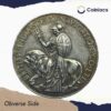 Rare Silver Medal British India Steam Navigation Co. Ltd 1856-1956, British India, XF. - Image 2