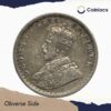 Scarce Half Rupee George V King Emperor 1914 Calcutta Mint Silver Coin, British India Uniform Coinage, Collectible. - Image 2