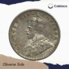 Scarce Half Rupee George V King Emperor 1919 Bombay Mint Silver Coin, British India Uniform Coinage, Collectible. - Image 2