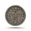 Scarce 1/4 Rupee George V King Emperor 1919 Calcutta Mint Silver Coin, British India Uniform Coinage, Collectible.