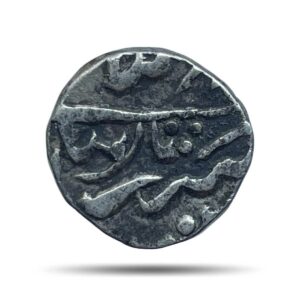 One Rupee Alamgir II (ND 1780-1850) CE Silver coin, Princely State of Mewar, Collectible.