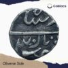One Rupee Alamgir II (ND 1780-1850) CE Silver coin, Princely State of Mewar, Collectible. - Image 2