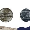 One Rupee Alamgir II (ND 1780-1850) CE Silver coin, Princely State of Mewar, Collectible. - Image 4