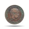 Scarce 1/4 Tanga Carlos I MCMIII (1903 CE) Copper Coin, Portuguese India, Collectible.