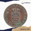 Scarce 1/4 Tanga Carlos I MCMIII (1903 CE) Copper Coin, Portuguese India, Collectible. - Image 3