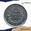 Two Anna Victoria Queen Divided Legend 1841 CE Silver Coin, British India Uniform Coinage, Collectible. - Image 3