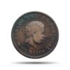 1/2 Tanga Carlos I MCMIII (1903 CE) Copper Coin, Portuguese India, Collectible.