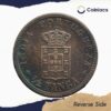 1/2 Tanga Carlos I MCMIII (1903 CE) Copper Coin, Portuguese India, Collectible. - Image 3