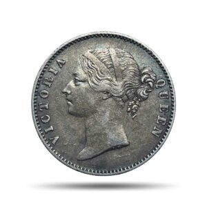 One Rupee Victoria Queen 1840 Divided Legend W.W. (Re-engraved hair) Silver Coin, British India Uniform Coinage, Collectible.