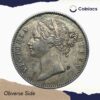 One Rupee Victoria Queen 1840 Divided Legend W.W. (Re-engraved hair) Silver Coin, British India Uniform Coinage, Collectible. - Image 2
