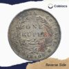 One Rupee Victoria Queen 1840 Divided Legend W.W. (Re-engraved hair) Silver Coin, British India Uniform Coinage, Collectible. - Image 3