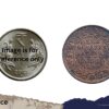 One Quarter Anna Victoria Empress 1899 Calcutta Mint Silver Coin, British India Uniform Coinage, Collectible. - Image 4
