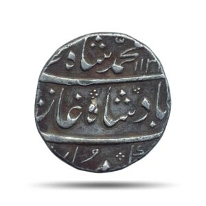 One Rupee Muhammad Shah RY 3 113X AH (1719-1748 CE) Silver coin, Mughal Empire, Collectible.