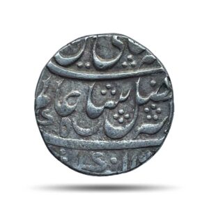 One Rupee Shah Alam II RY 19 11XX AH Murshidabad Mint (Originally Calcutta) Silver coin, Bengal Presidency, Collectible.