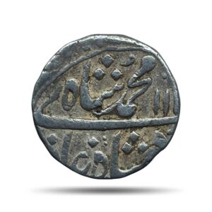 One Rupee Muhammad Shah RY 8 11XX AH (Reign 1719 - 1748 CE) Kora Mint Silver Coin, Mughal empire, Collectible