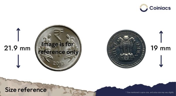 25 Paise 1973 Bombay Mint 'B' Proof Issue Copper-Nickel Definitive Coin, Republic India Decimal Series, Proof. - Image 4