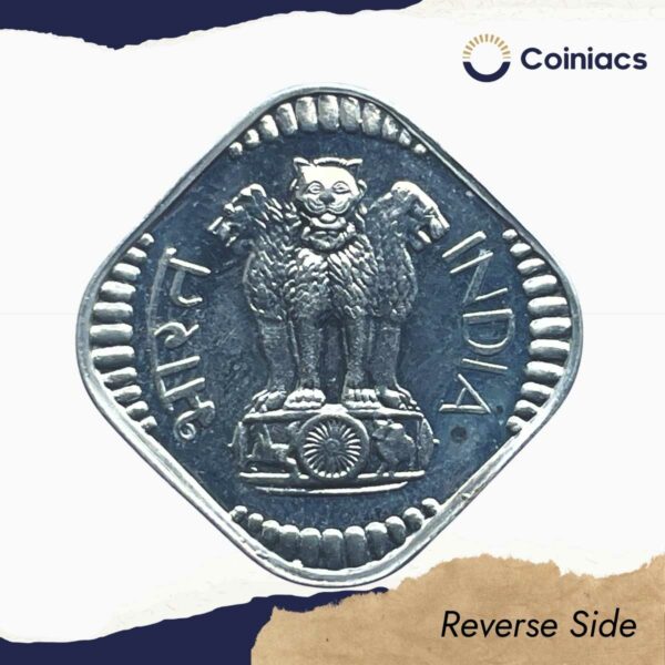 5 Paise 1973 Bombay Mint 'B' Proof Issue Aluminium Definitive Coin, Republic India Decimal Series, Proof. - Image 3