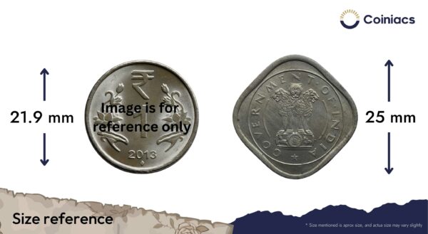 Scarce Two Annas (Bull Anna) 1950 Bombay Mint Copper-Nickel Coin, Republic India Anna Series, XF+. - Image 4