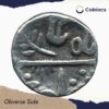 One Rupee Alamgir II (ND 1760-1850 CE) Chittor Mint Silver Coin, Princely State of Mewar, Collectible. - Image 2