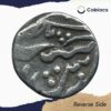 One Rupee Alamgir II (ND 1760-1850 CE) Chittor Mint Silver Coin, Princely State of Mewar, Collectible. - Image 3