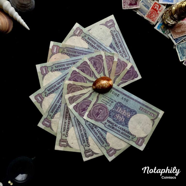 Notaphily NOTAPHILY Rare Authentic Vintage set of 1 Rupee Small Coin (10 Pieces ...