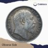 One Rupee Edward VII King & Emperor 1905 CE Bombay Mint Silver Coin, British India Uniform Coinage, Collectible. - Image 2