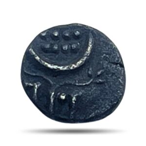 1 Chuckram Ayilyam Thirunal Rama Varma (1860-1880) Silver Coin, Princely State of Travancore, Fine.