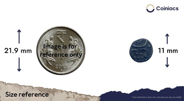 1 Chuckram Ayilyam Thirunal Rama Varma (1860-1880) Silver Coin, Princely State of Travancore, Fine. - Image 4
