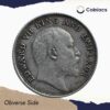 Scarce 1/4 Rupee Edward VII King And Emperor 1907 Calcutta Mint Silver Coin, British India Uniform Coinage, Collectible. - Image 2