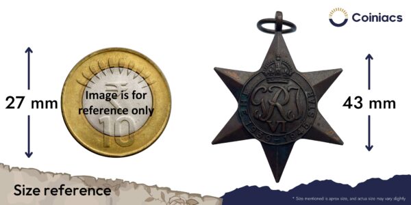 Rare THE 1939-1945 STAR World War II Campaign Medal, Copper, Un-named, Collectible. - Image 4