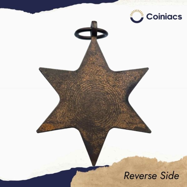 Rare THE 1939-1945 STAR World War II Campaign Medal, Copper, Un-named, Collectible. - Image 3