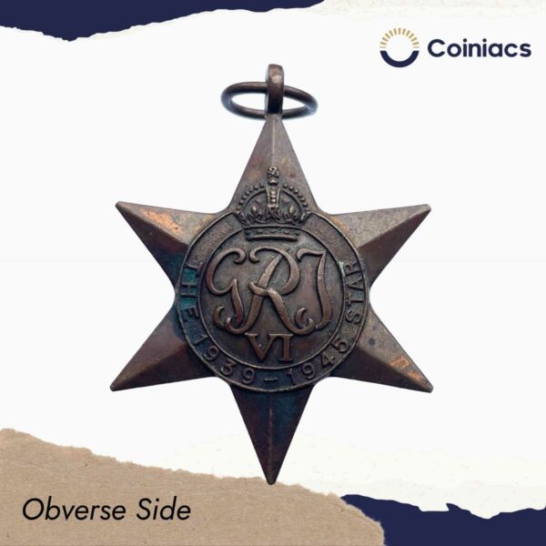 Rare THE 1939-1945 STAR World War II Campaign Medal, Copper, Un-named, Collectible. - Image 2